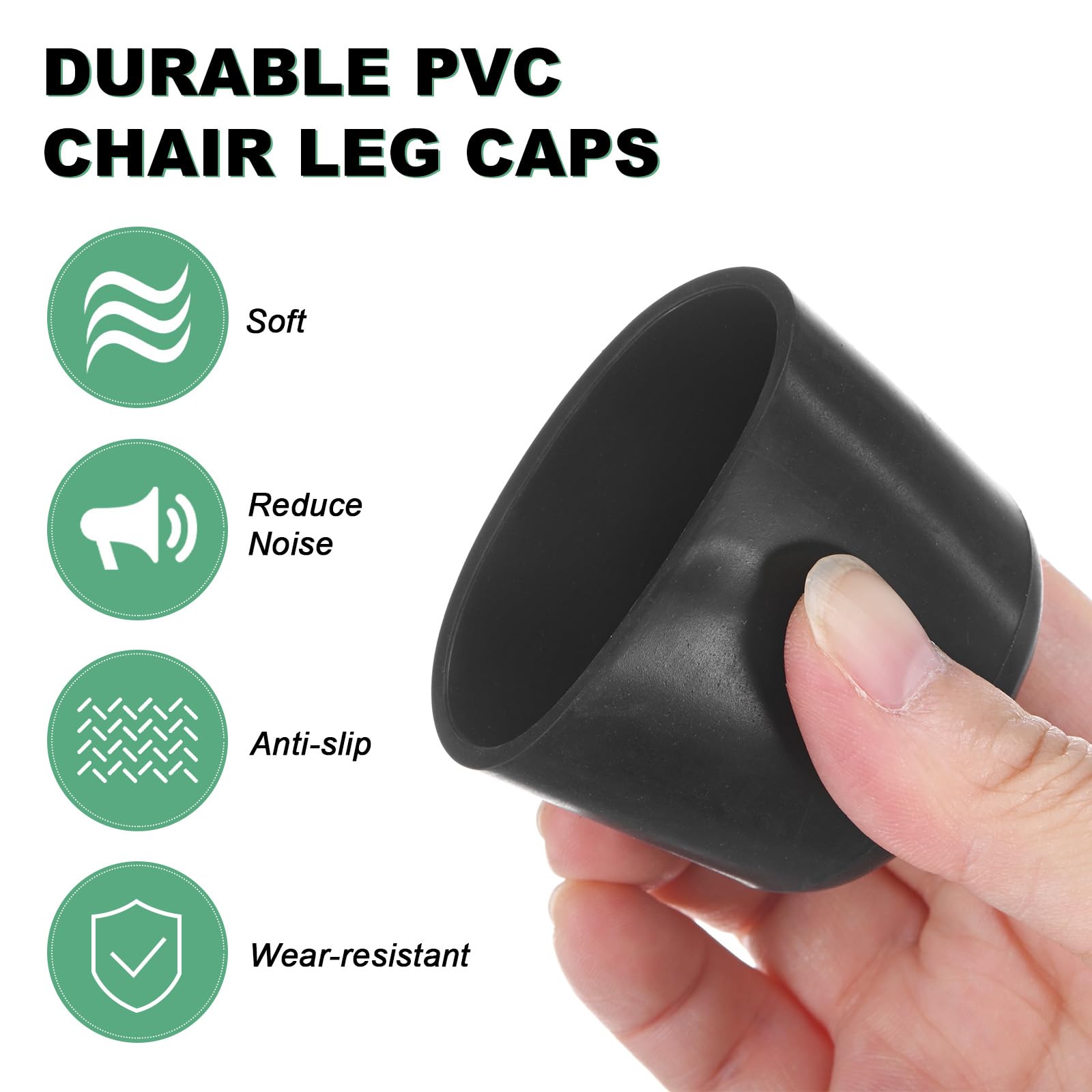 M METERXITY 4-Pack Chair Leg Caps - Image 2