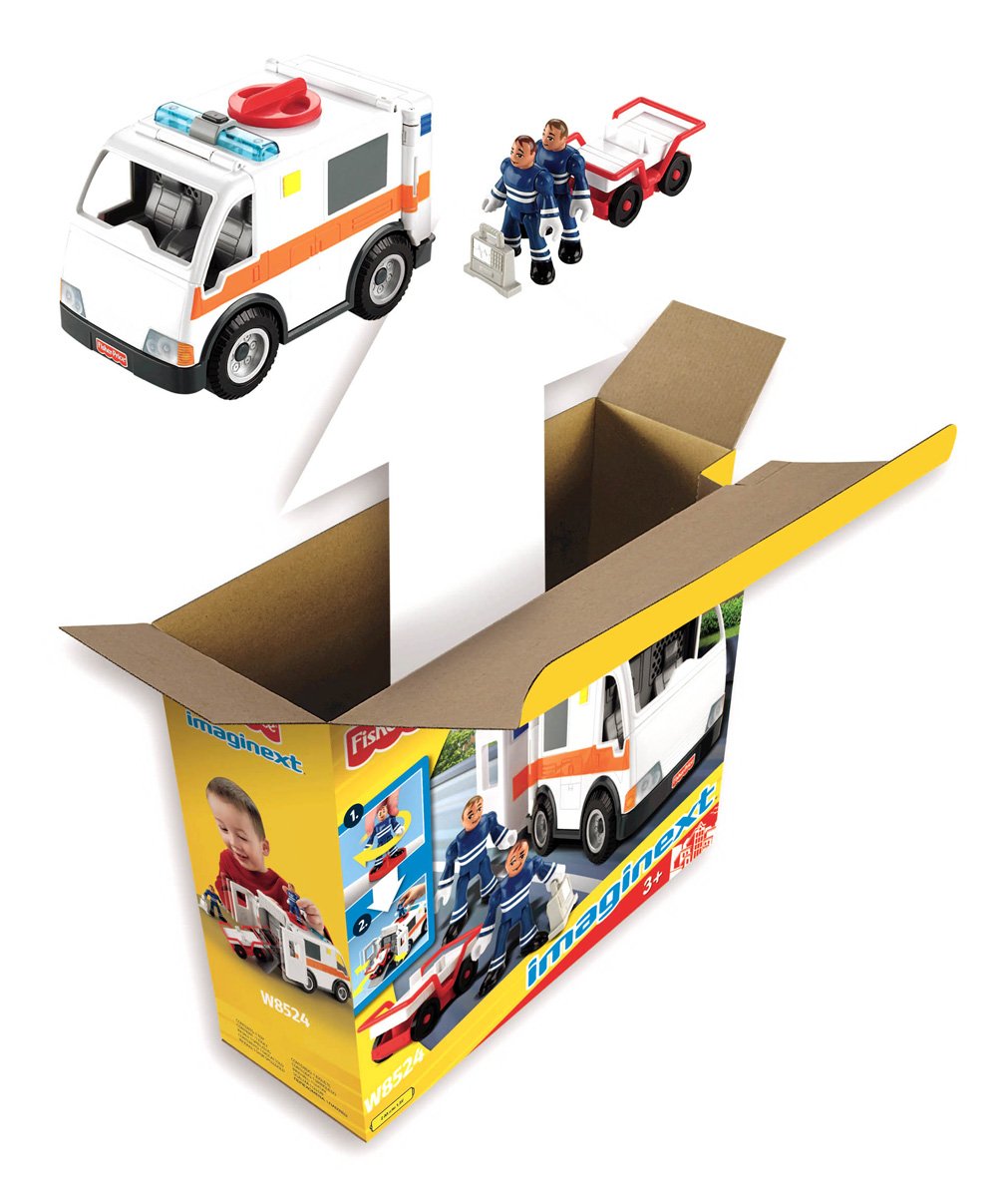 Fisher-Price Imaginext - Ambulancia de Rescate (Mattel W8524)
