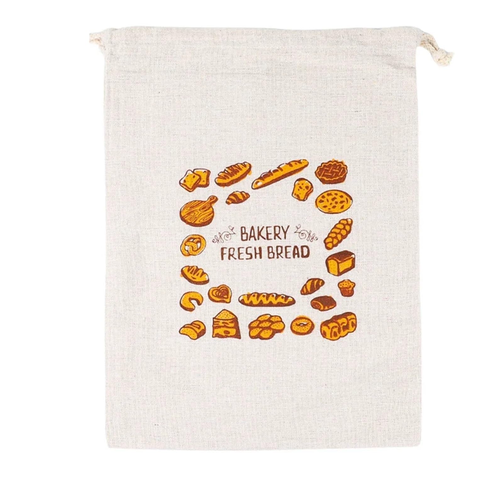 XXHNBF Homemade Bread Storage Bags, Bread Bags, Linen Cotton Storage Bag Drawstring Reusable Multiple Sizes
