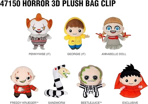 Miniatura 2 de Warner Bros. Horror Movie - Bolsa de felpa con clip, multicolor