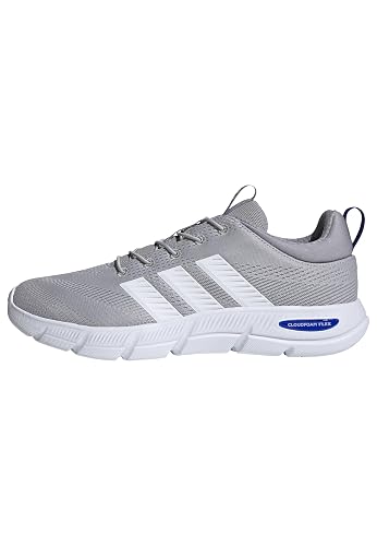adidas Hombre Cloudfoam Flex Elastic Laces Shoes, Grey Two/FTWR White/Glory Grey