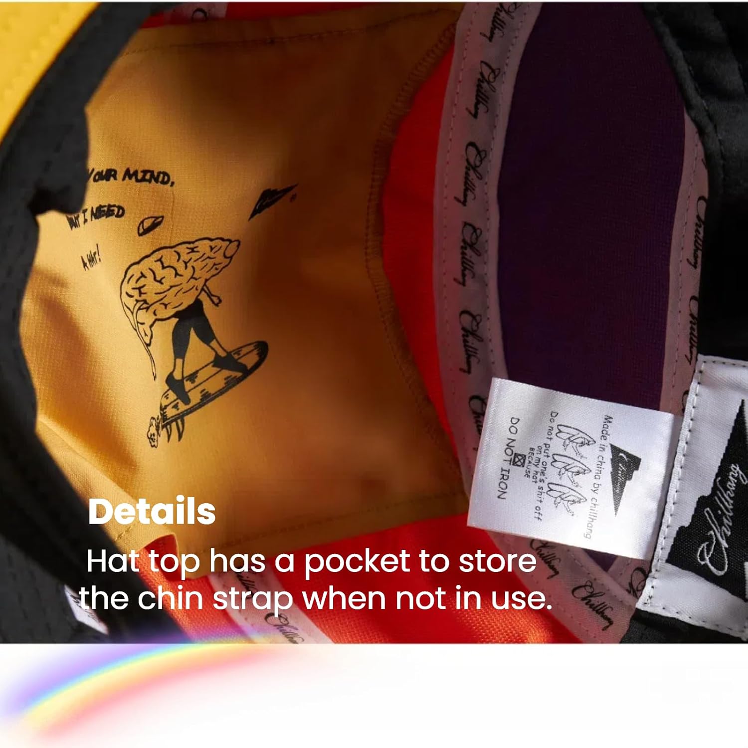 Color-Blocked Fisherman Style Sun Hat for Outdoor Camping, Surfing & Vacations - Wide Brim, UV Protective, Anti-Slip - Image 4