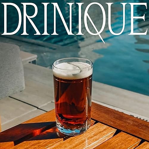 Miniatura 7 de Drinique Vasos altos irrompibles (juego de 4) vasos de plástico Tritan reutilizables de 14 onzas, inastillables, color blanco