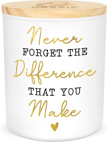 OASSIE Thank You Gifts for Women Men - Vanilla Lavender Candle 10 oz - Inspirational Teachers Farewell Birthday Retirement Nurse Weeks Appreciation Gifts for Women Coworkers Friends Boss Employees