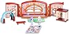 BlueY School Playset, School of Animated Series for Children, 2 Chloe Figures, Convertible Playset with 9 Accessories and Decorative Sides, 3 Years, Famosa BLY40010