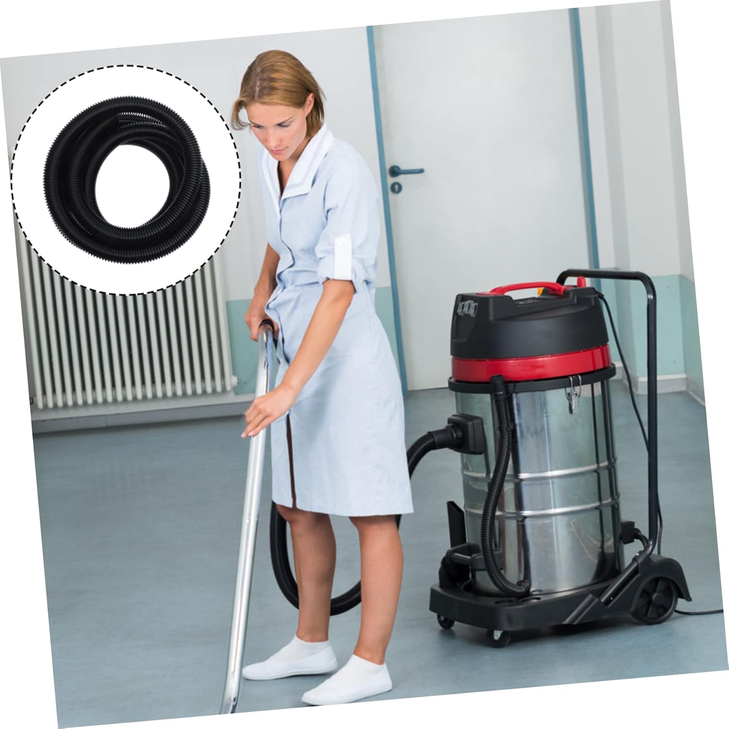 Vacuum Cleaner Tube High Grade Pvc Easy Handling Coiled Storage Industrial Vacuum Fit