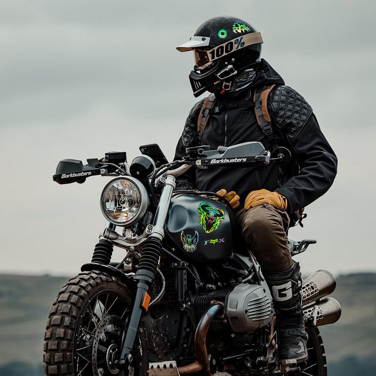 Lot De 4 Autocollants Monster Energy Pour Casque Moto Cool – Autocollants De Qualité Supérieure Pour Moto, Skateboard Et Voiture