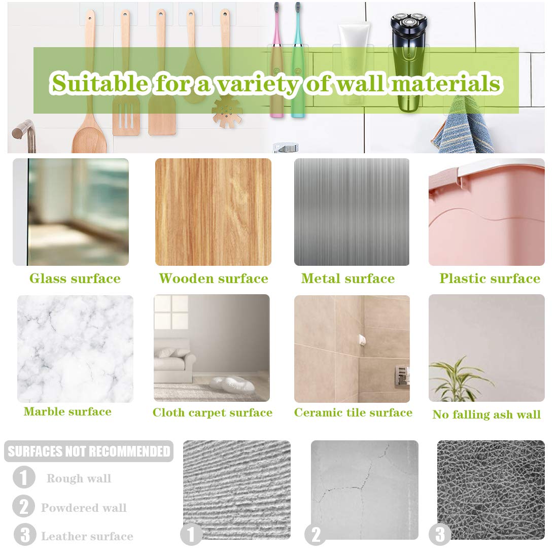 48 Stück Nano Doppelseitige Klebepads - Stark Haftend Rückstandsfrei