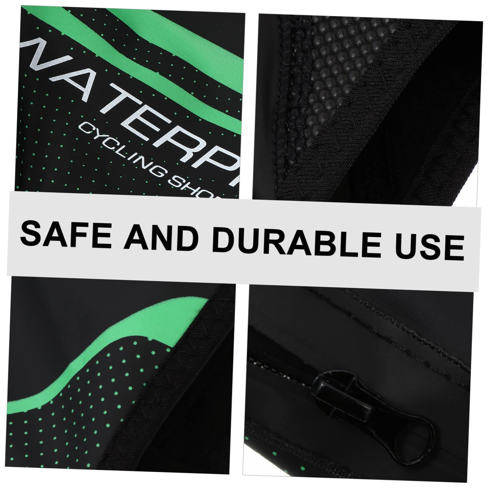 VANZACK Cubierta del Zapato Bicicletas estáticas cubrebotas a Prueba de Viento Chubasquero Bicicleta Protector de Zapatillas Cubrezapatillas térmicas cálidas chanclos de Montar PU