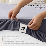 Utopia Bedding Fitted Sheet 160 x 200 cm (2 Pack), Grey - Deep Pocket 14 inch (35 cm) - Easy Care - Soft Brushed Microfibre Fabric - Shrinkage and Fade Resistant - Bottom Sheet - 6
