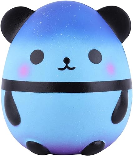 Anboor Squishies Squishies Jumbo Panda Egg Creamy Candy Ice Cream Slow Rising Scented Kawaii Squishie Animal Toy para colección, 1 pieza (Galaxy)