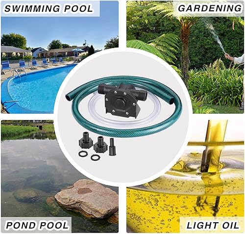 Miniatura 6 de Mini kit de bomba de taladro de transferencia de agua manual con manguera de agua y manguera de aceite para transferencia de líquidos de aceite de