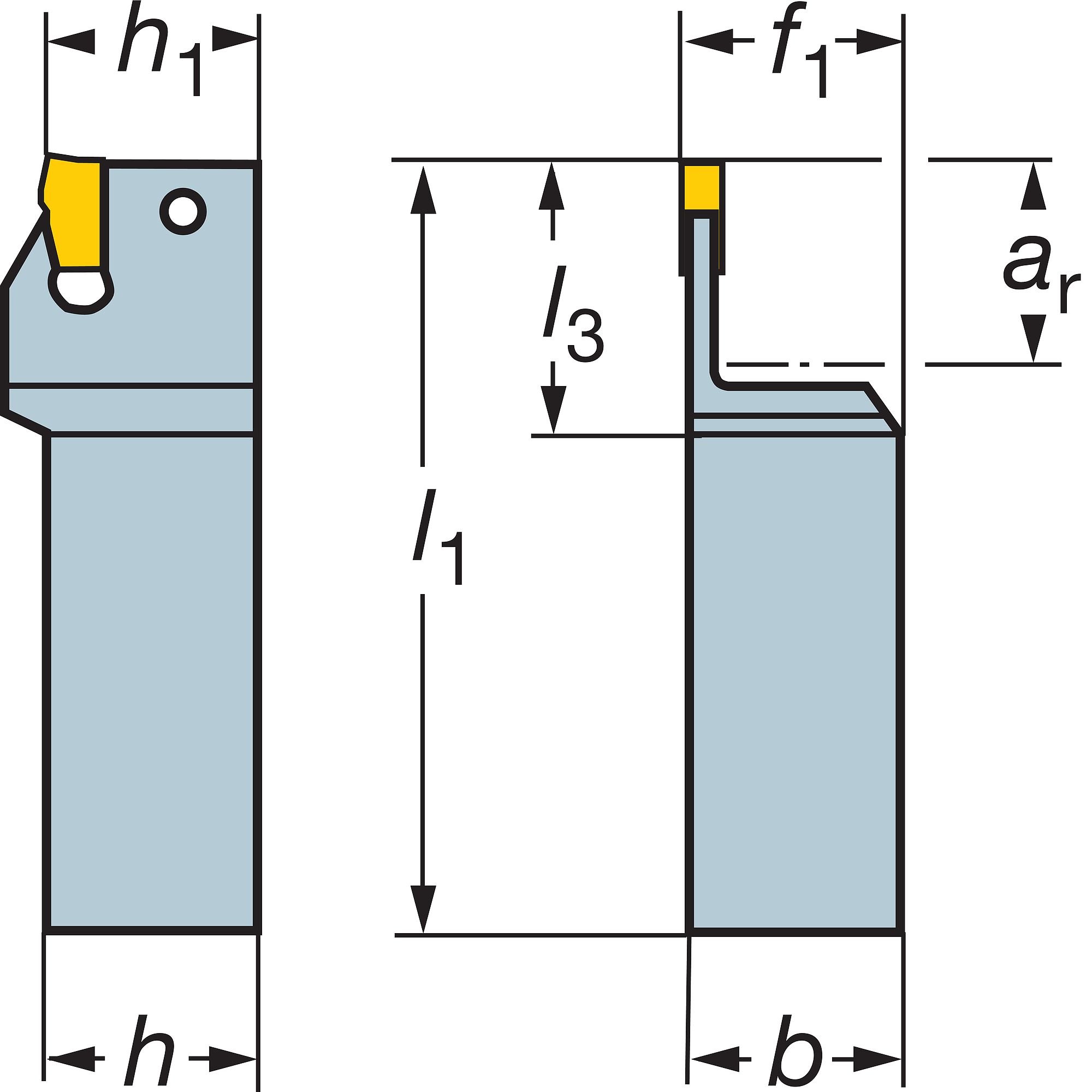 Sandvik CoromantL151.20-1616-30 T-Max Q-Cut shank tool for parting and grooving