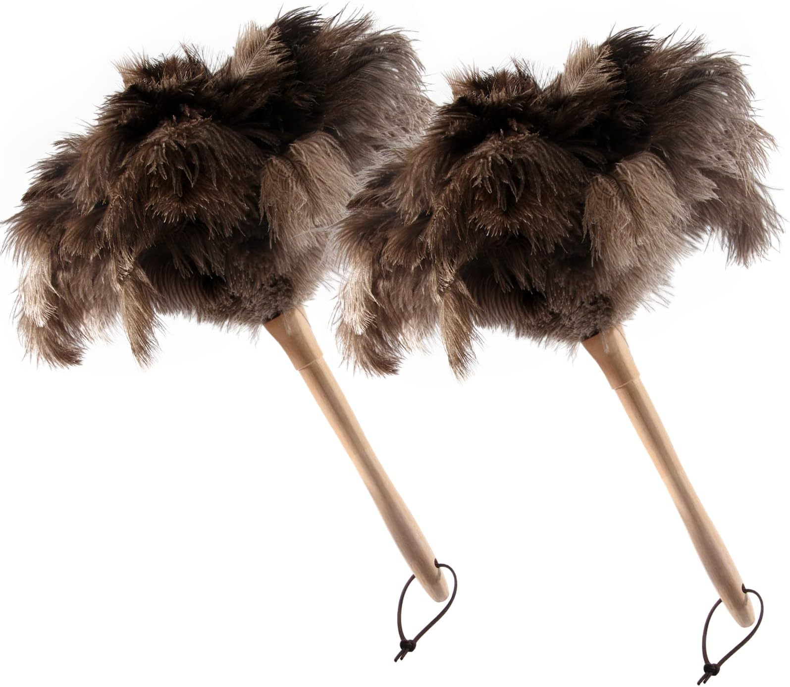 2pcs Retractable Ostrich Feather Duster for Cleaning, 9.8