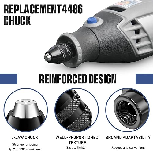 Miniatura 3 de 15 unids 132 "a 18" 4486 Broca sin llave Chuck Shank Drill Chuck Chuck Collet Set para adaptador de herramienta rotativa Latón 15 unids Herramienta