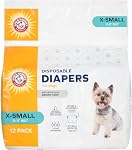 Arm & Hammer for Pets, couches pour chiennes, taille grande, 12 unités | Ultra-absorbantes, ajustables, couches pour chiennes avec protection anti-fuites et indicateur d'humidité
