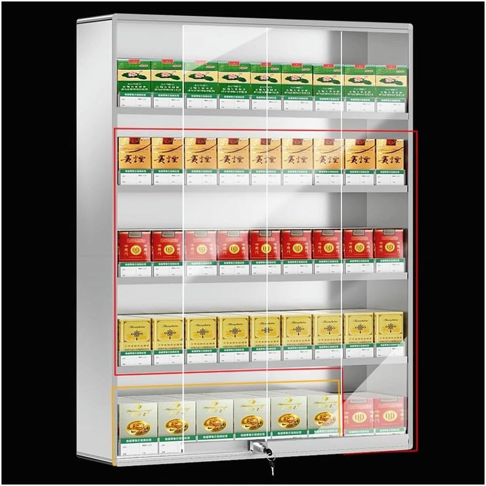 Sécuriser les ventes de tabac : vitrine à cigarettes verrouillable pour bar