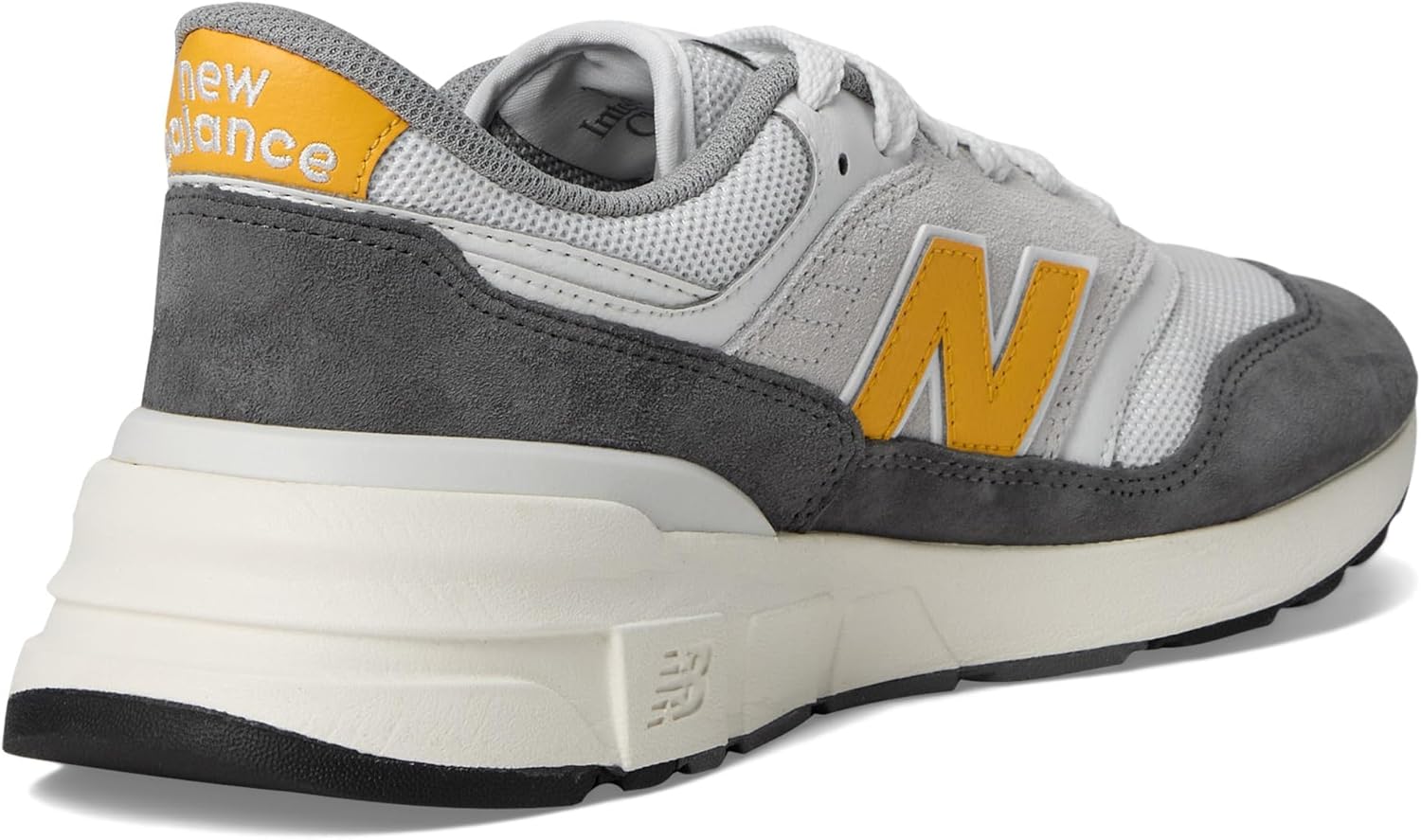 New Balance Unisex 997R Castlerock/White/Marmalade (Men 7.5 Medium Women 9 Medium) - Image 5