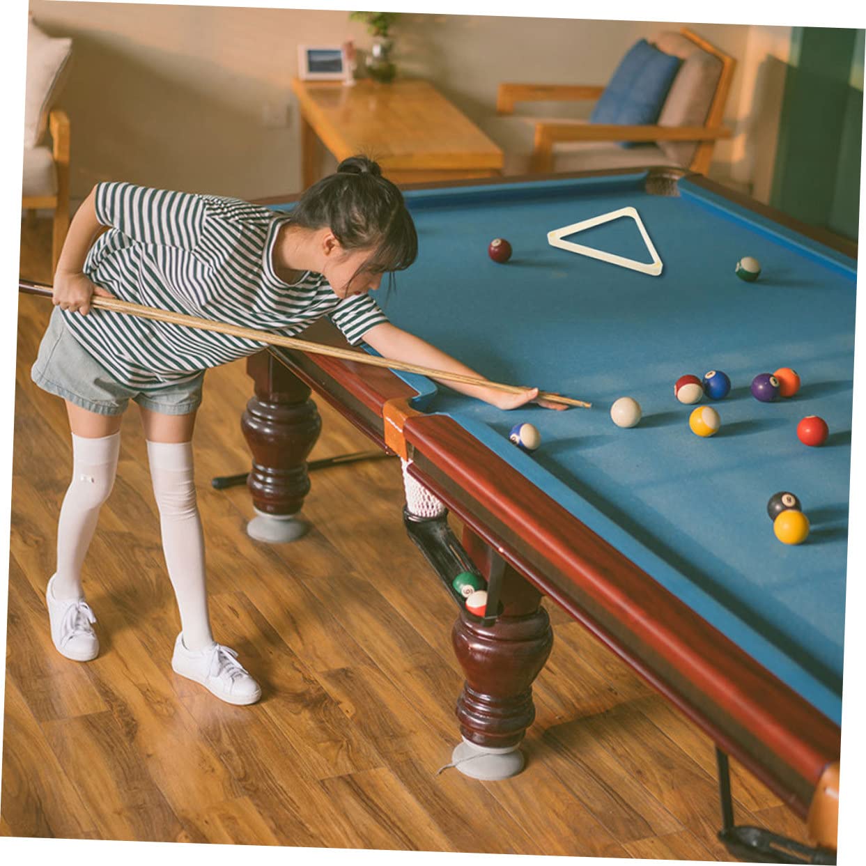 Support de Boules de Billard, Triangle de Billard, Trépied de Billard, 2 pièces, Support de Table de Billard, Piscine Triangulaire