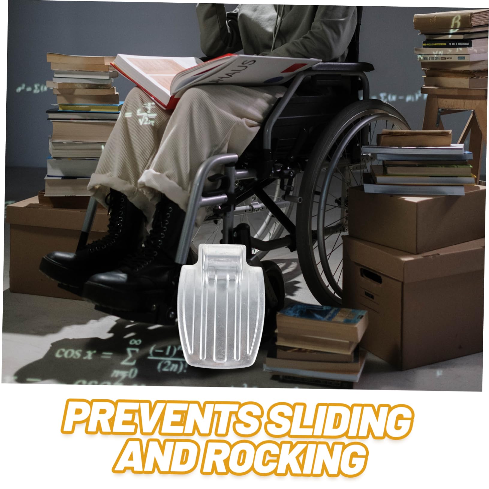 IWOWHERO 1 Pair Metal Universal Wheelchair Footrest Wheelchair Leg Rest Replacement Wheelchair Leg Heavy Duty Wheelchair Footrest