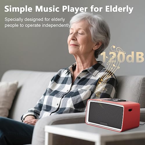 Miniatura 2 de Reproductor MP3 simple con botones grandes y fácil operación, ideal para ancianos, personas con discapacidad auditiva, pacientes con