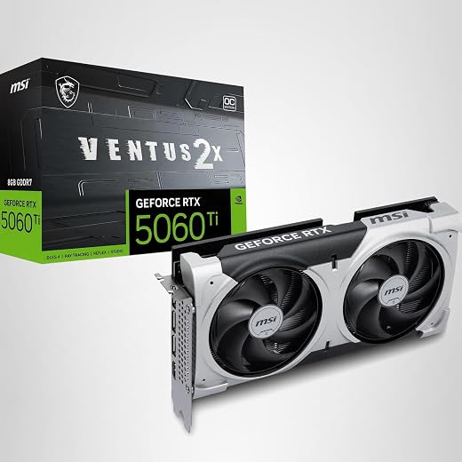 Carte Graphique MSI NVIDIA GeForce RTX 5060 Ti 8G Ventus 2X OC Plus