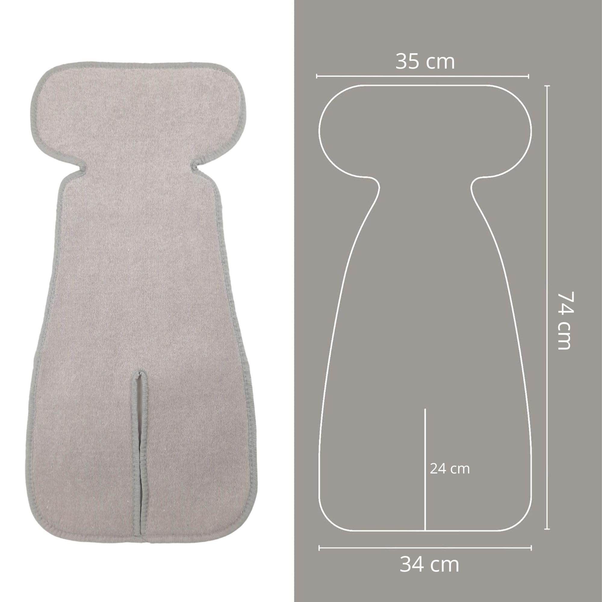 Babysanity® Copripasseggino Universale Estivo AIR MESH 3D Certificato Oeko Tex con Copri Seduta Traspirante Rinfrescante e Antibatterico -MADE IN ITALY-