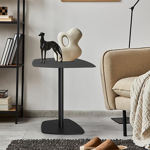 Miniatura 3 de Mesa auxiliar de mesa C, mesa auxiliar de metal para sofá, mesa auxiliar decorativa, impermeable y antioxidante, mesa de aperitivos para exteriores