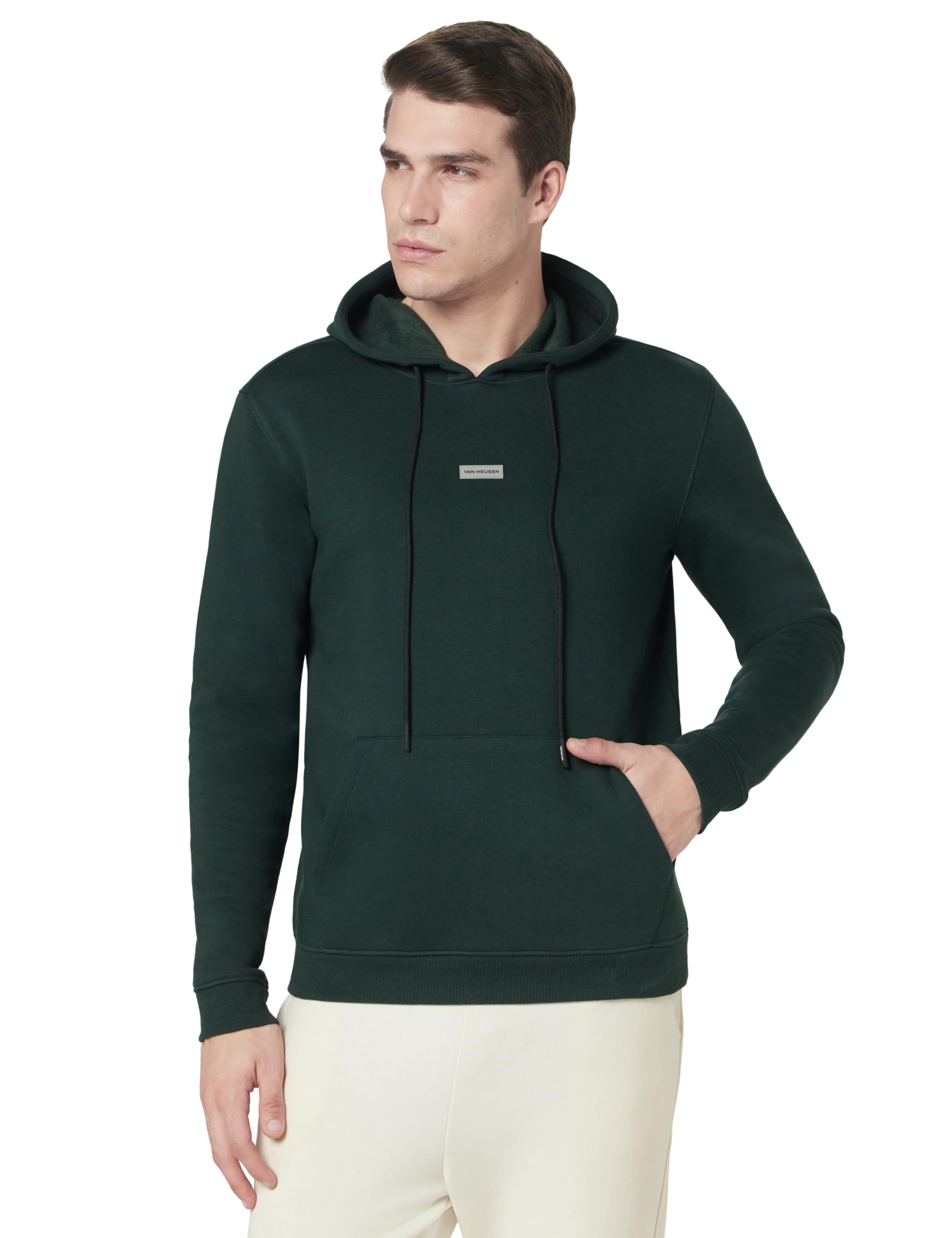 Van Heusen Men's Hooded Neck Relaxed Fit Full Sleeve Sweatshirt | Trendy Hooded Neckline | Laid Back Look-picture-29