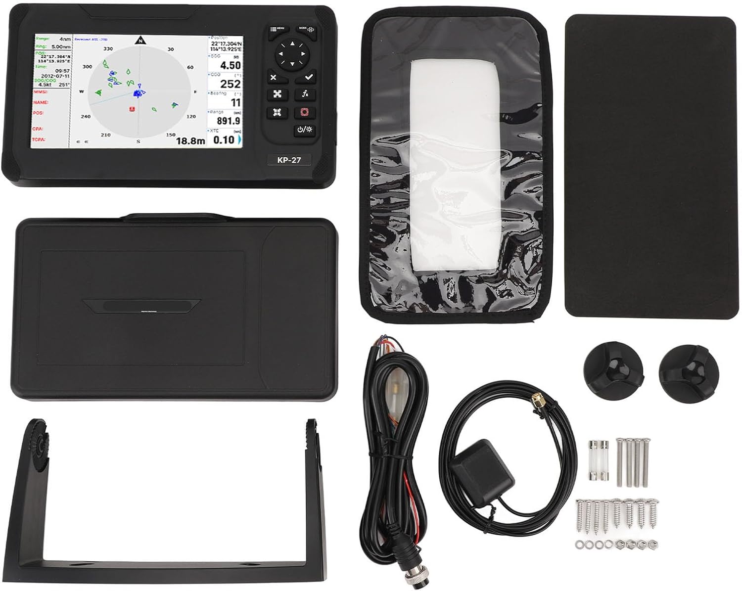 7in Marine Chart Plotter Color TFT LCD Screen IP66 Accurate Identification Boat Plotter Fish Finder for Ship