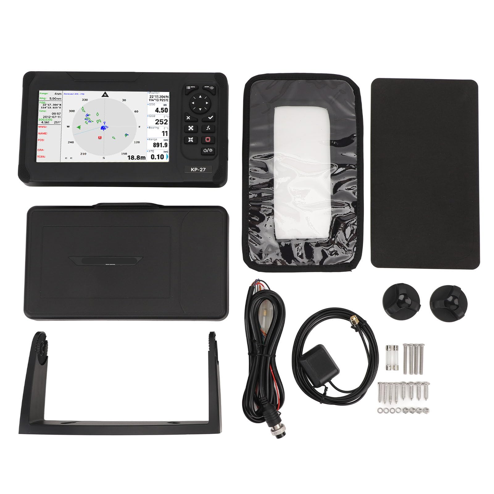 7-Zoll-Seekartenplotter Farb-TFT-LCD-Fischfinder für Genaue Navigation auf Booten – Wasserdicht IP66