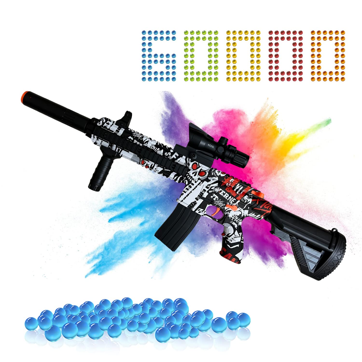 Buy Automatic Electric Gel with Blasting Bullets 60,000 Water Ammo