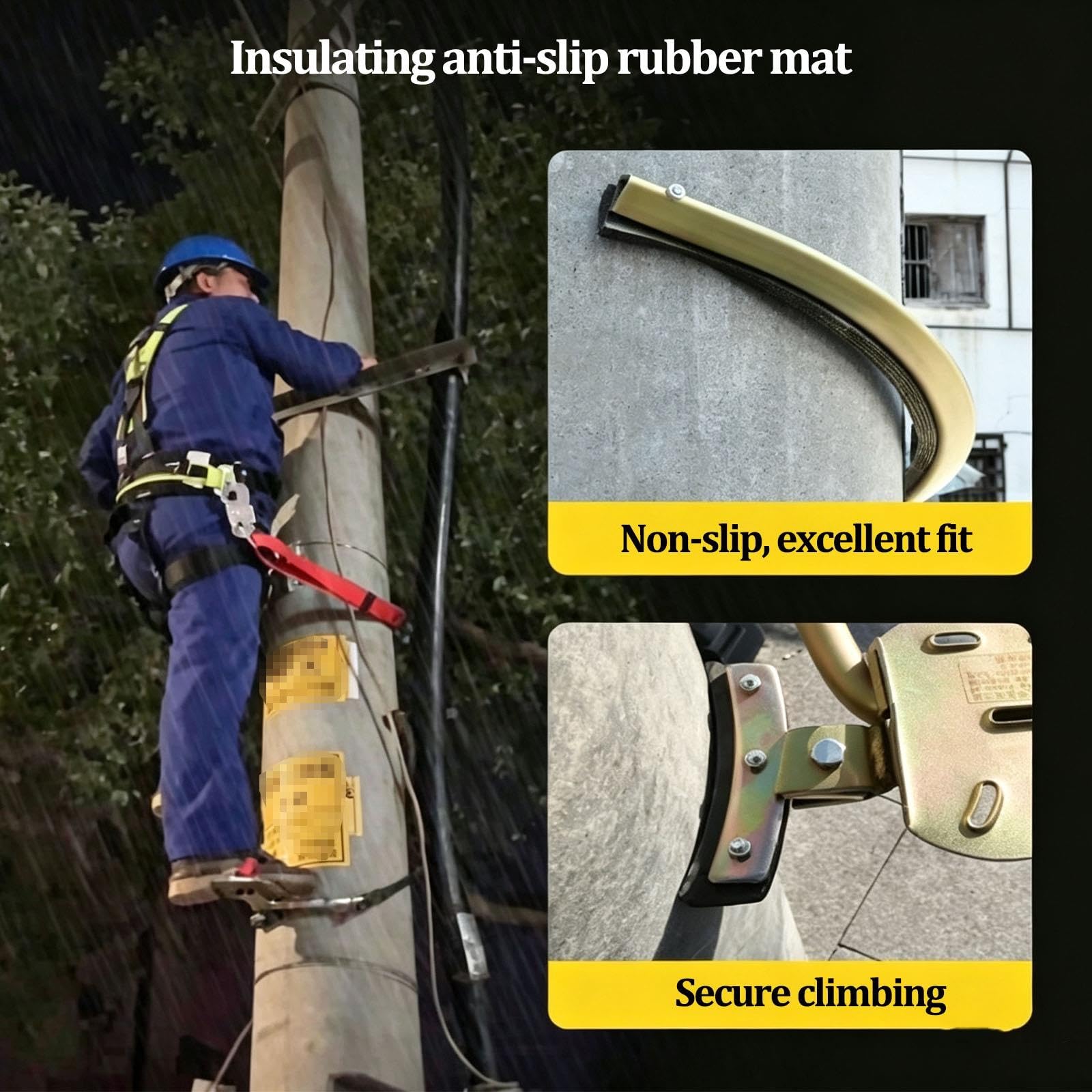Steigeisen für Betonmasten, Kletterausrüstung für Elektriker