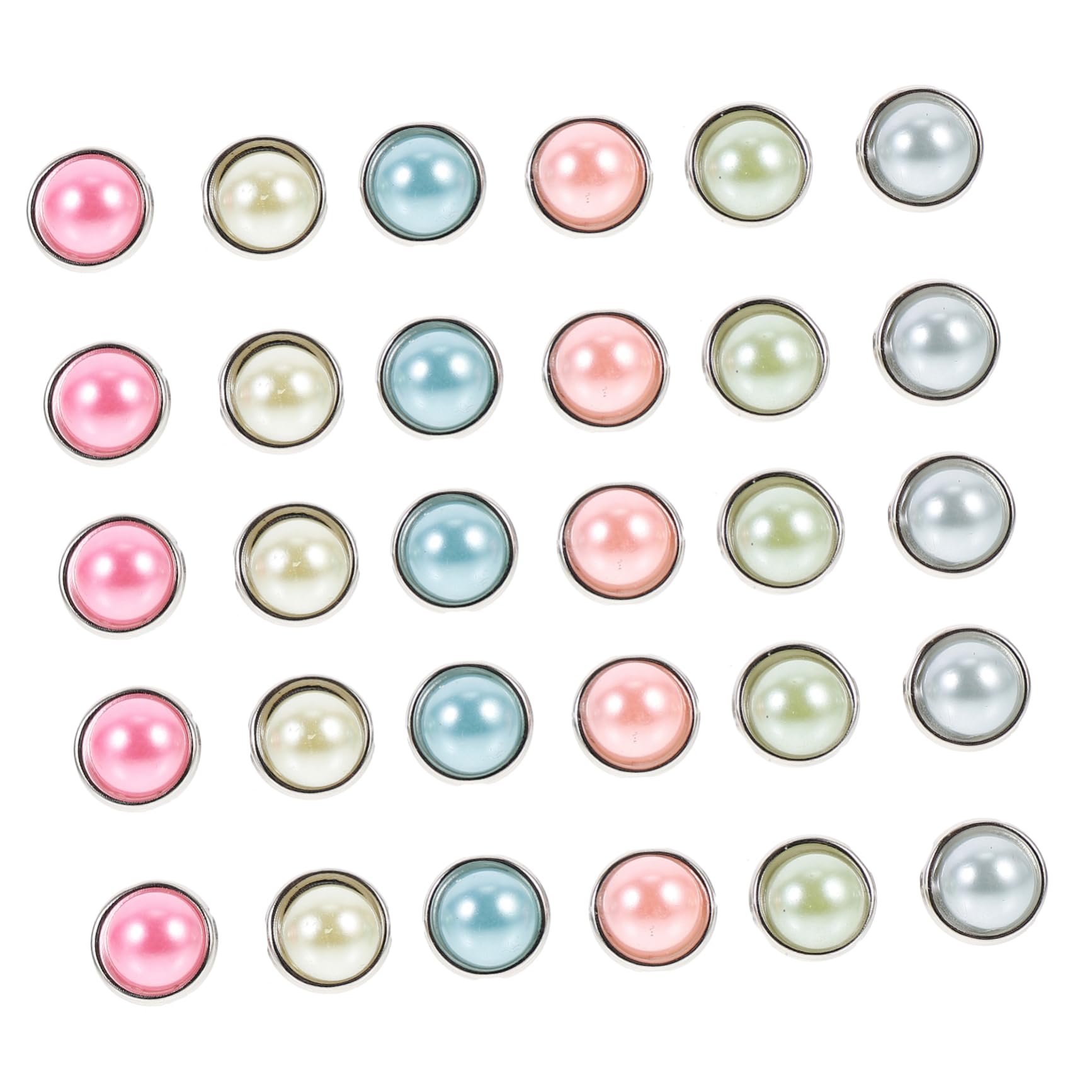 Housoutil Alloy Paper Fasteners 50 Pcs Mini Brads Easy Apply Remove for Crafts Random
