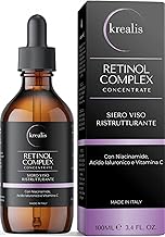 100ml - Retinolo Viso Completo con Niacinamide, Acido Ialuronico e Vitamina C, Siero Retinolo Idratante, Siero Viso, Antirughe, Antimacchia