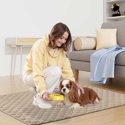 Miniatura 61 de Smiry Manta Impermeable para Cama de Perro, Manta Suave Reversible para Mascotas, Funda Lavable a Prueba de Fugas para Gatos y Perros para Sofá