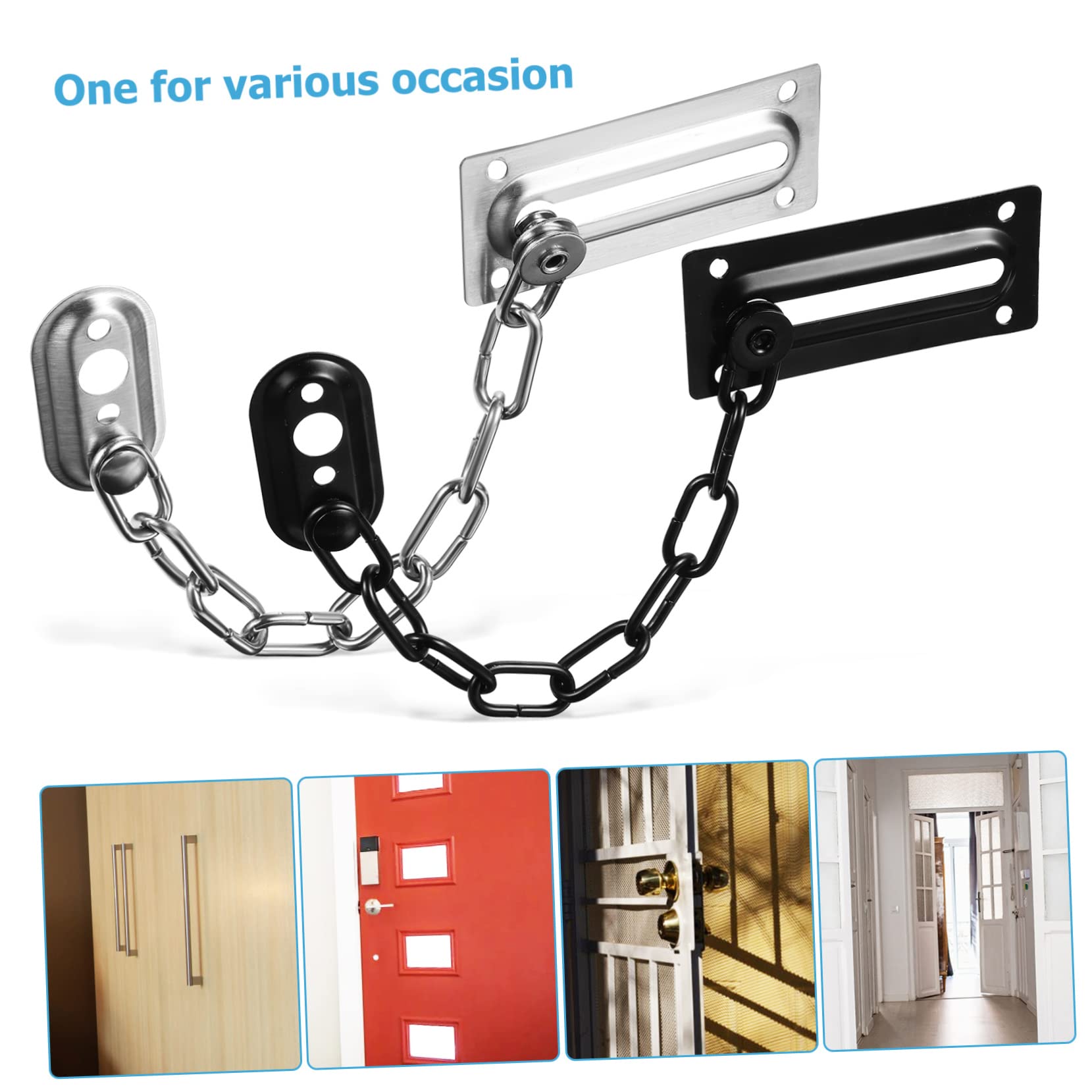 Catena Porta in di 4 Pezzi Inox Sicurezza Acciaio