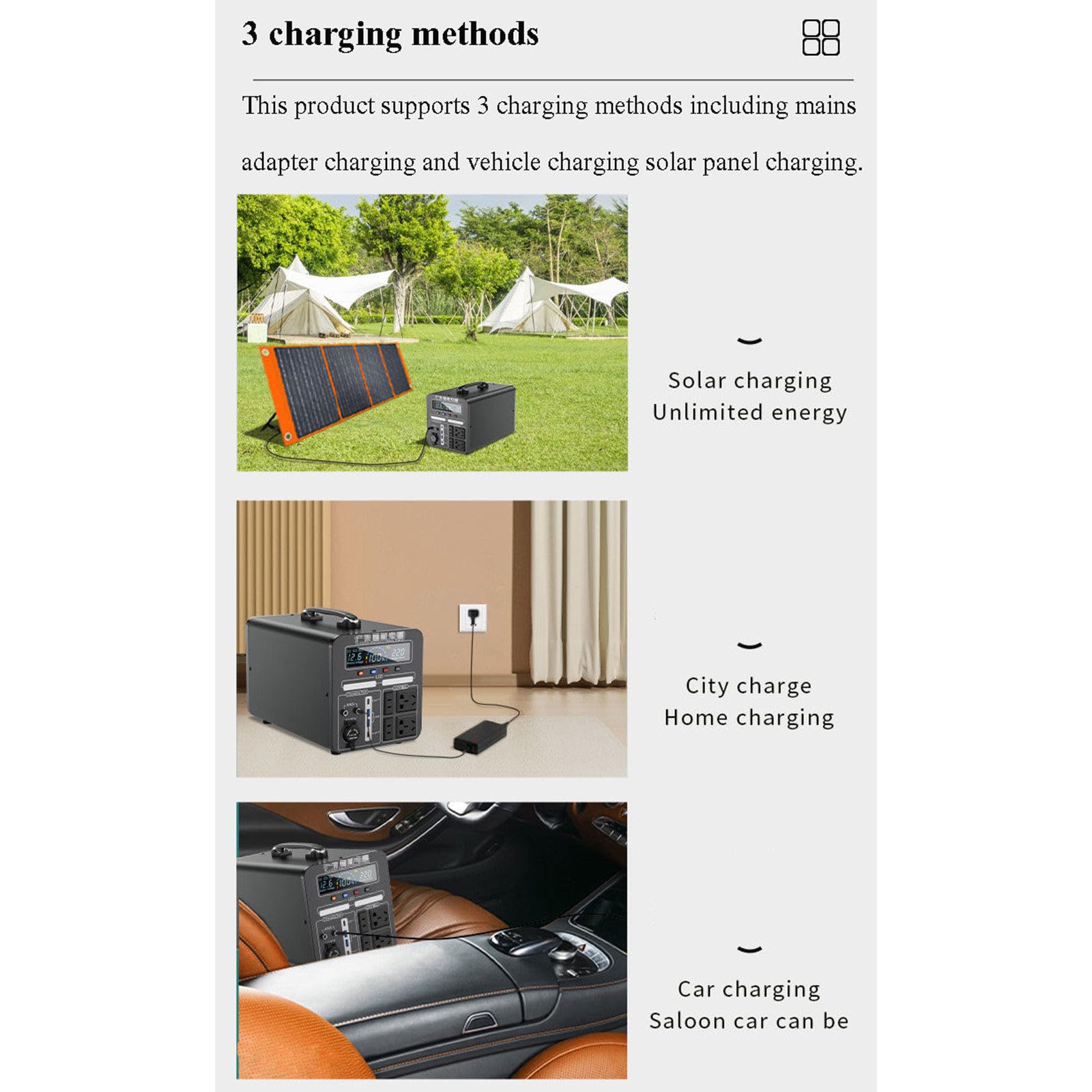 Batterie externe portable 220 V pour extérieur, stockage d'énergie de grande capacité (120 000 mAh/150 000 mAh), idéale pour le camping, la conduite en voiture, les pannes de batterie et les situati