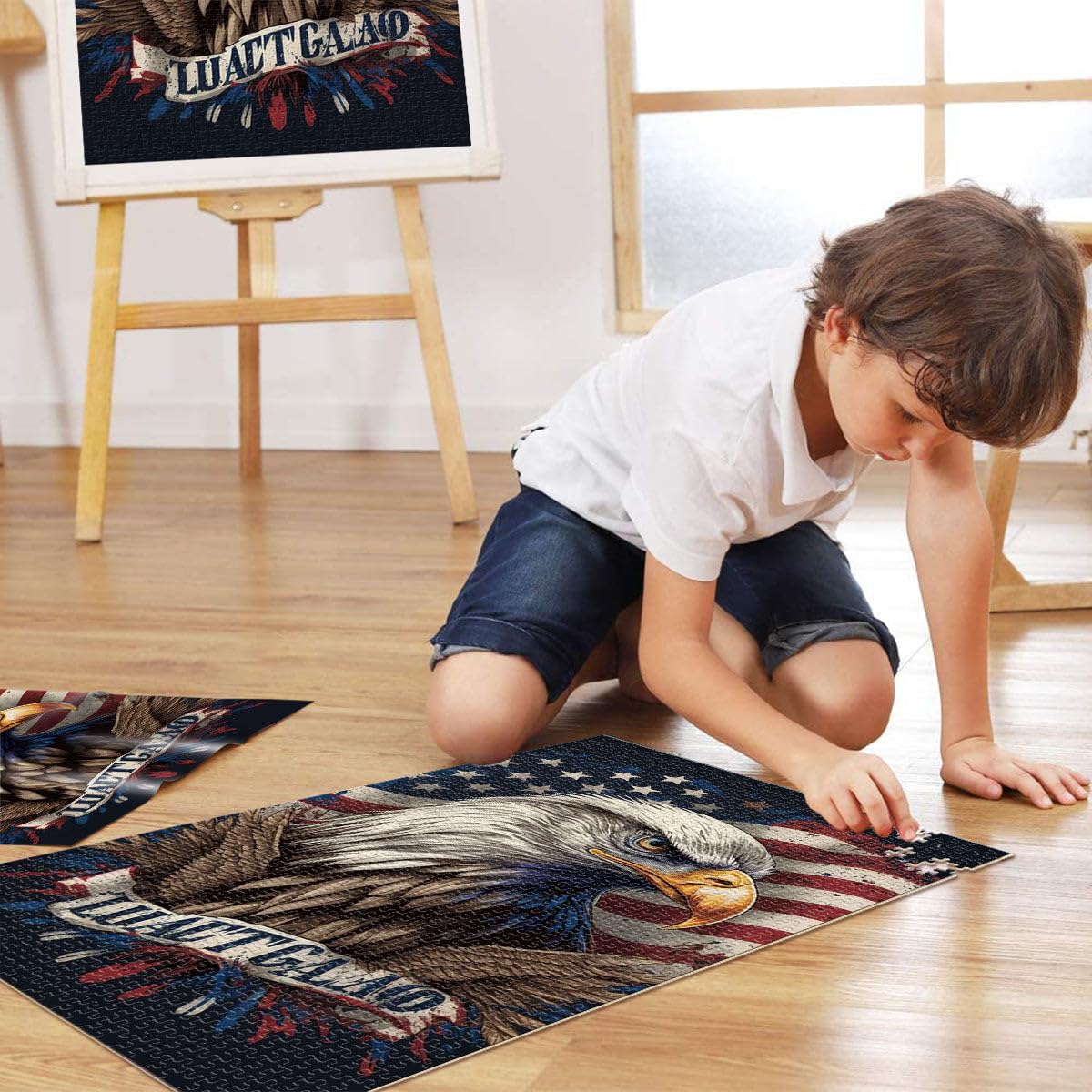 Puzzle da 2000 pezzi per adulti Galaxy Art Cat Jigsaw Puzzle 70 x 100 cm Lista dei desideri di Natale con Babbo Natale