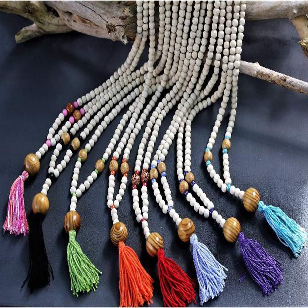 Pandahall 100Pcs 30mm Natural Striped Round Wood Beads Large Hole Coffee Wooden Loose Beads for Rosary Necklace Bracelet Jewelry Making