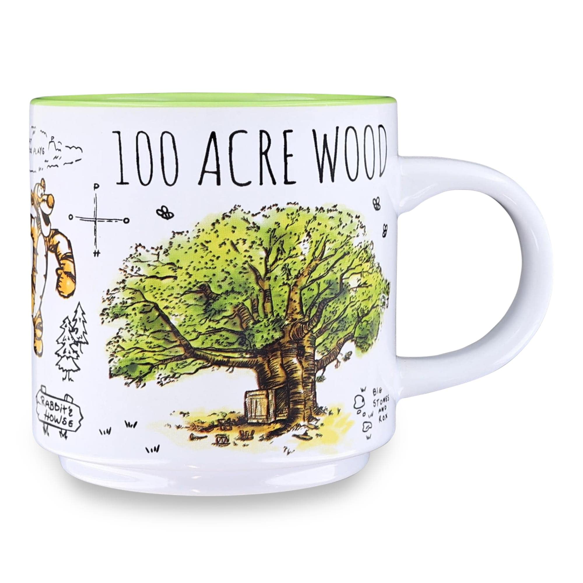 Keramiktasse mit Winnie Puuh Icons, 370 ml