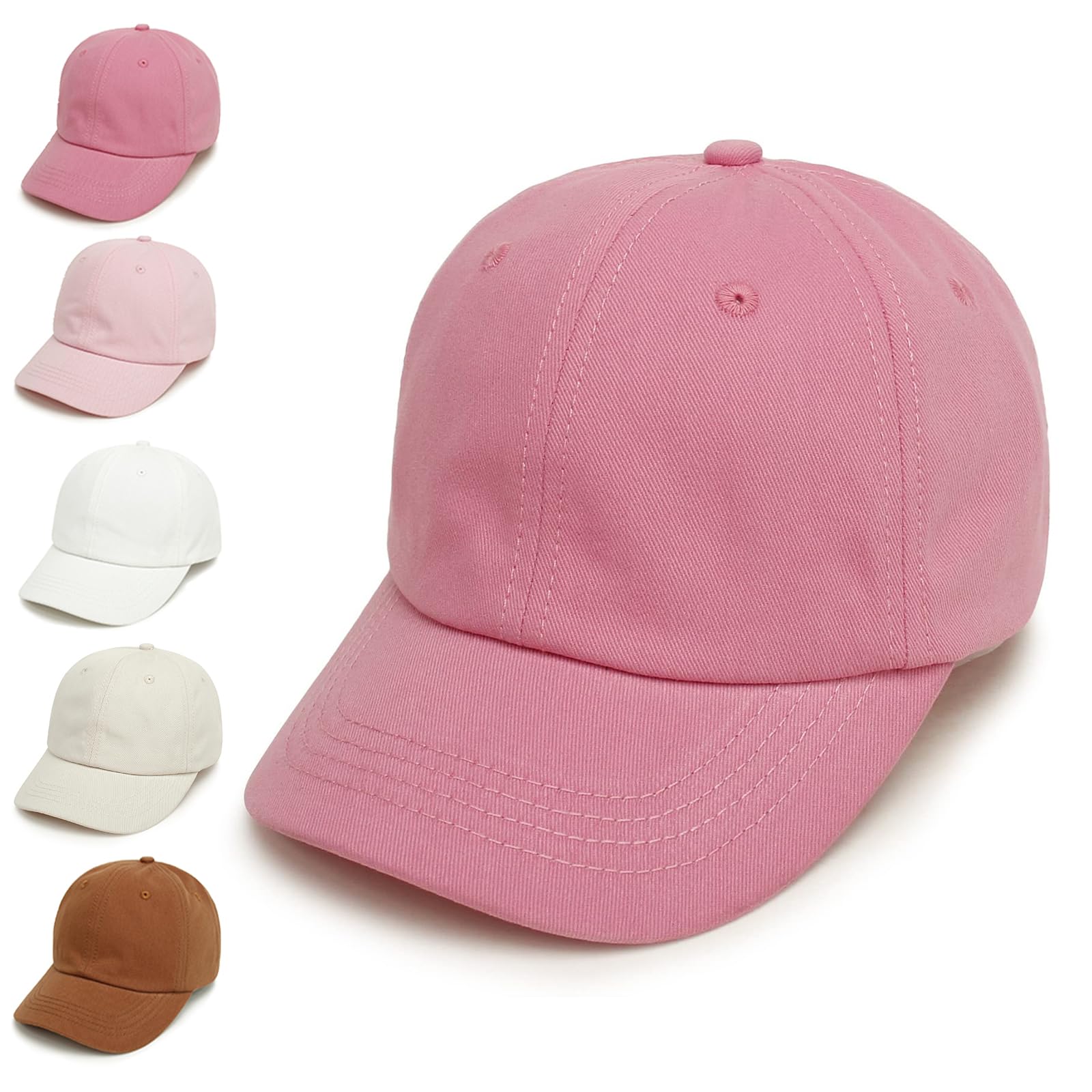Bebé Niños Color Sólido Gorras de Béisbol de Algodón Ajustable Sun-Sombrero para Niños Pequeños Niñas