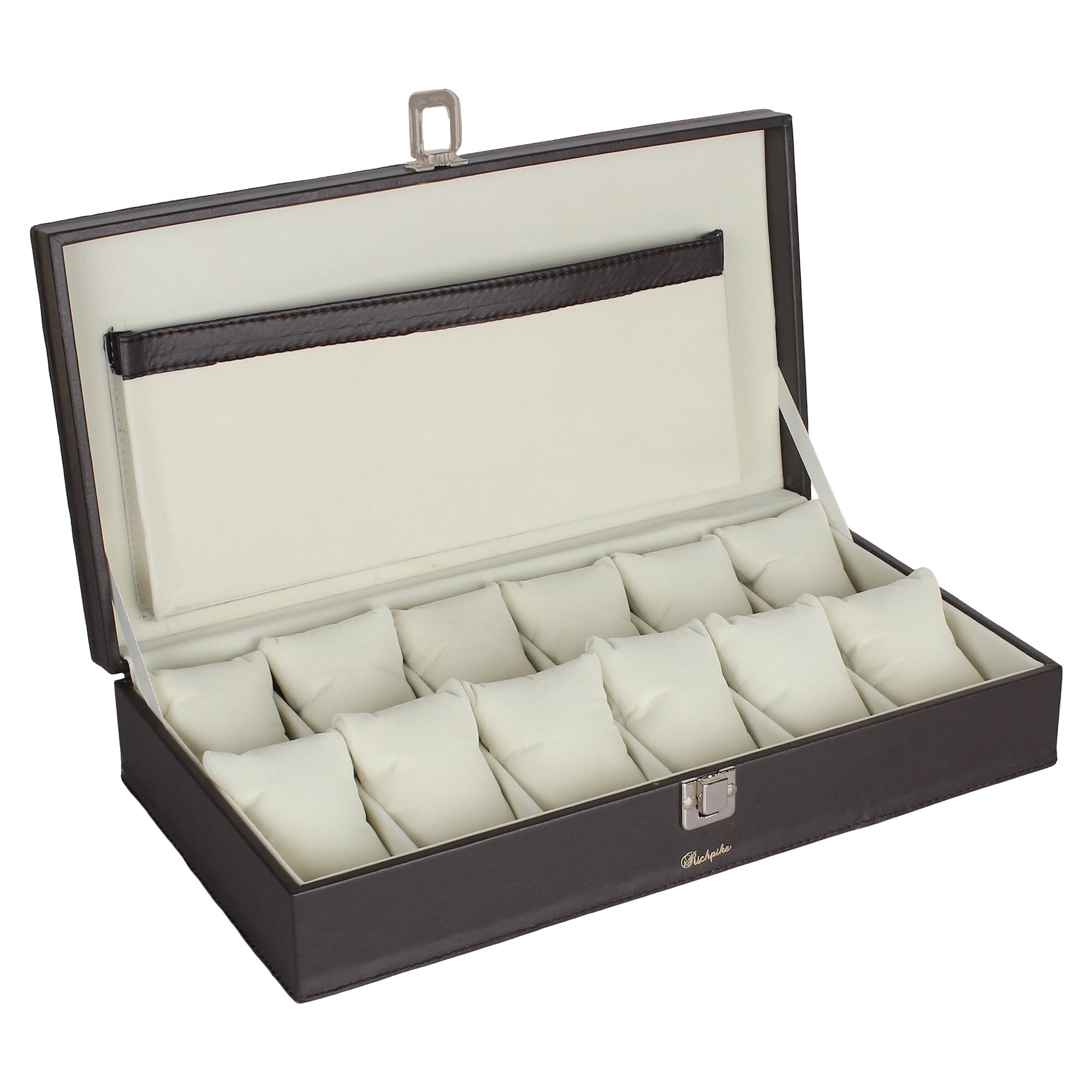 Richpiks Brown 12 Slots Watch case PI 439 (B074KFCLGK) Amazon Price History, Amazon Price Tracker