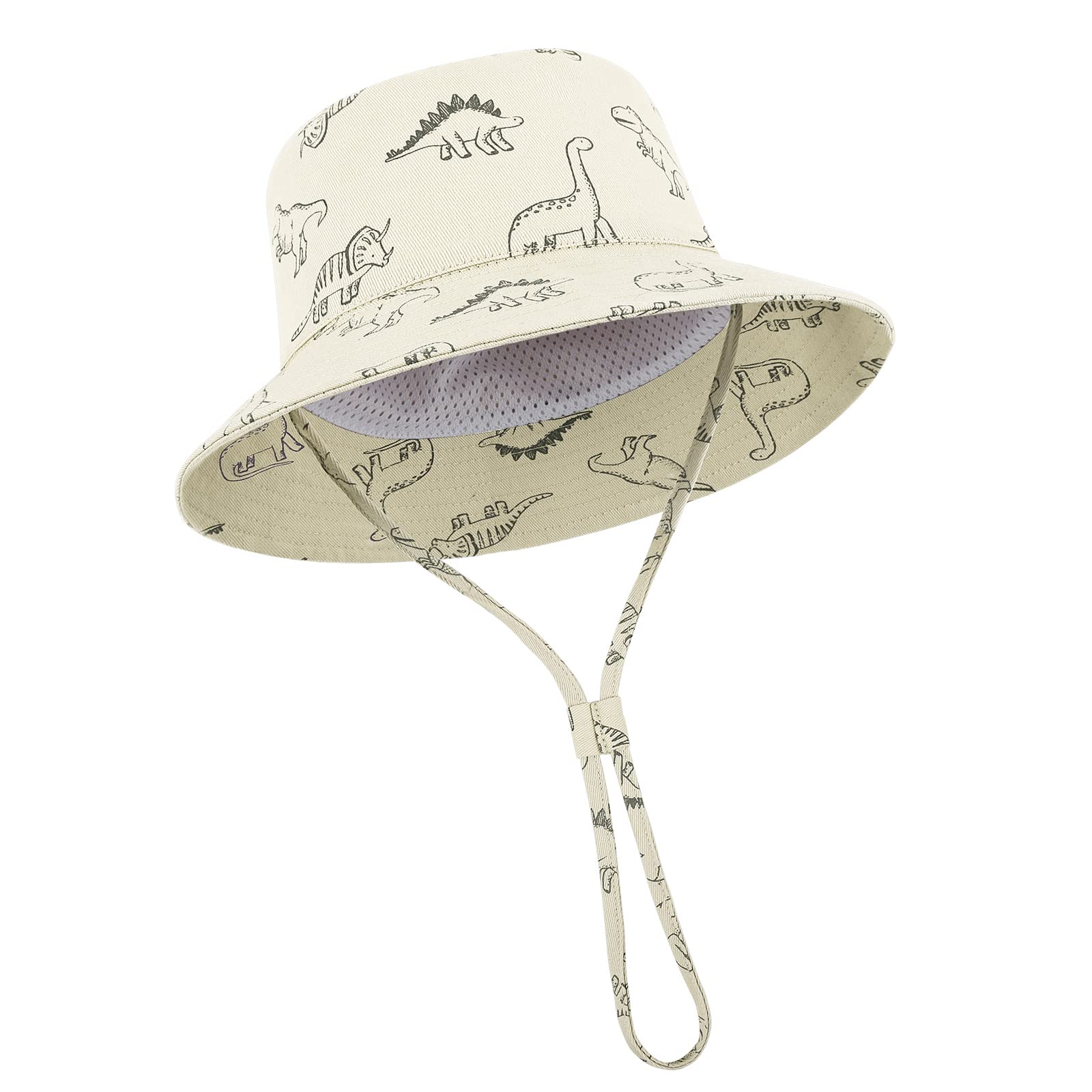 TOMEEK Baby Sonnenhut Unisex Kinder Sommerhut UV-Schutz Fischerhut mit verstellbarem Kordelzug Jungen Mädchen Strandhut