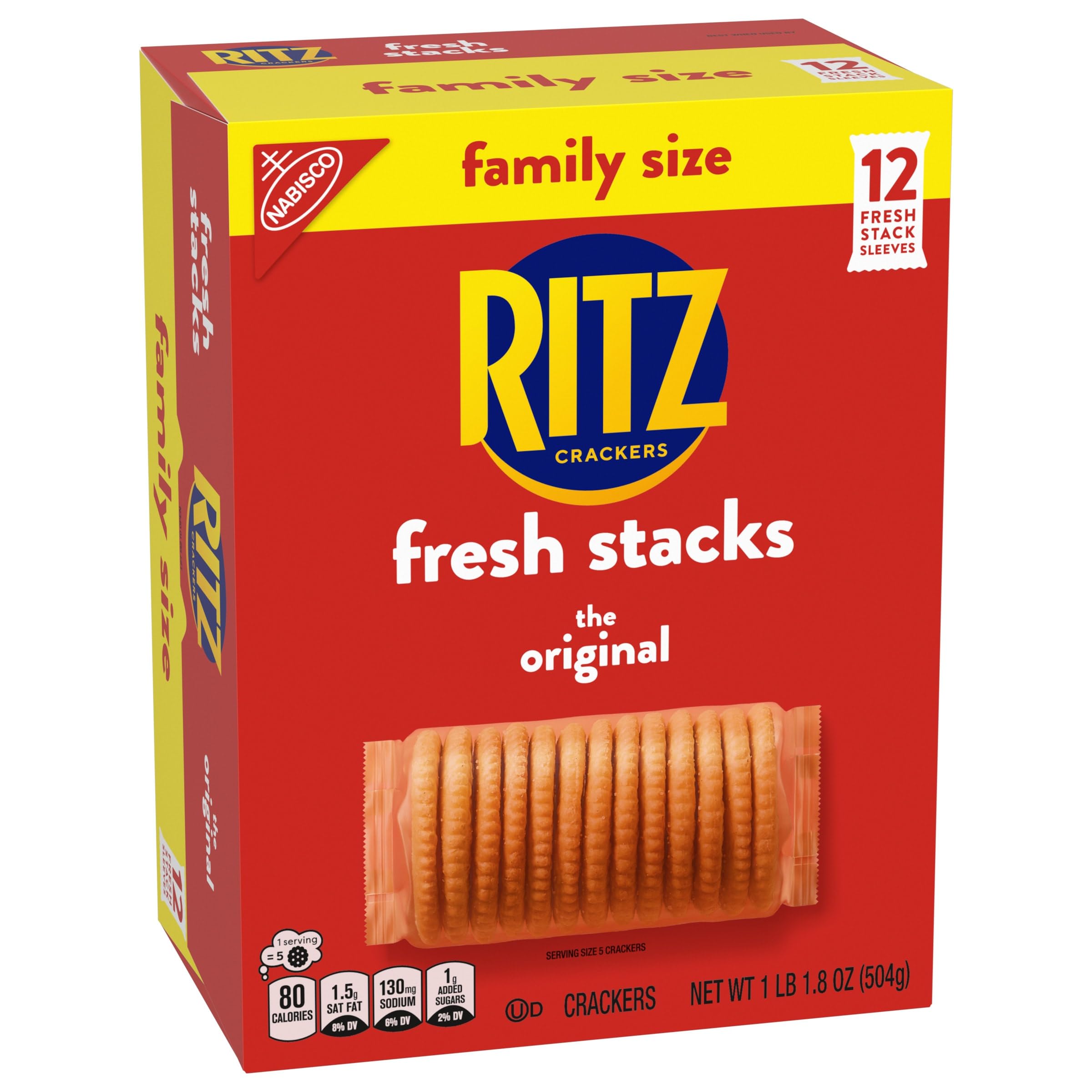 Fresh Stacks Original Crackers, Family Size, 17.8 oz
