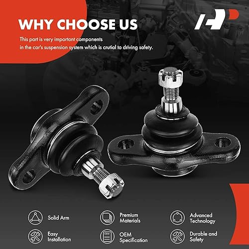 Miniatura 6 de A-Premium 2 rótulas delanteras inferiores, compatibles con Hyundai Elantra 2007-2012, Kia Optima 2007-2010, Forte 2010-2013, Forte Koup 2010-2013,