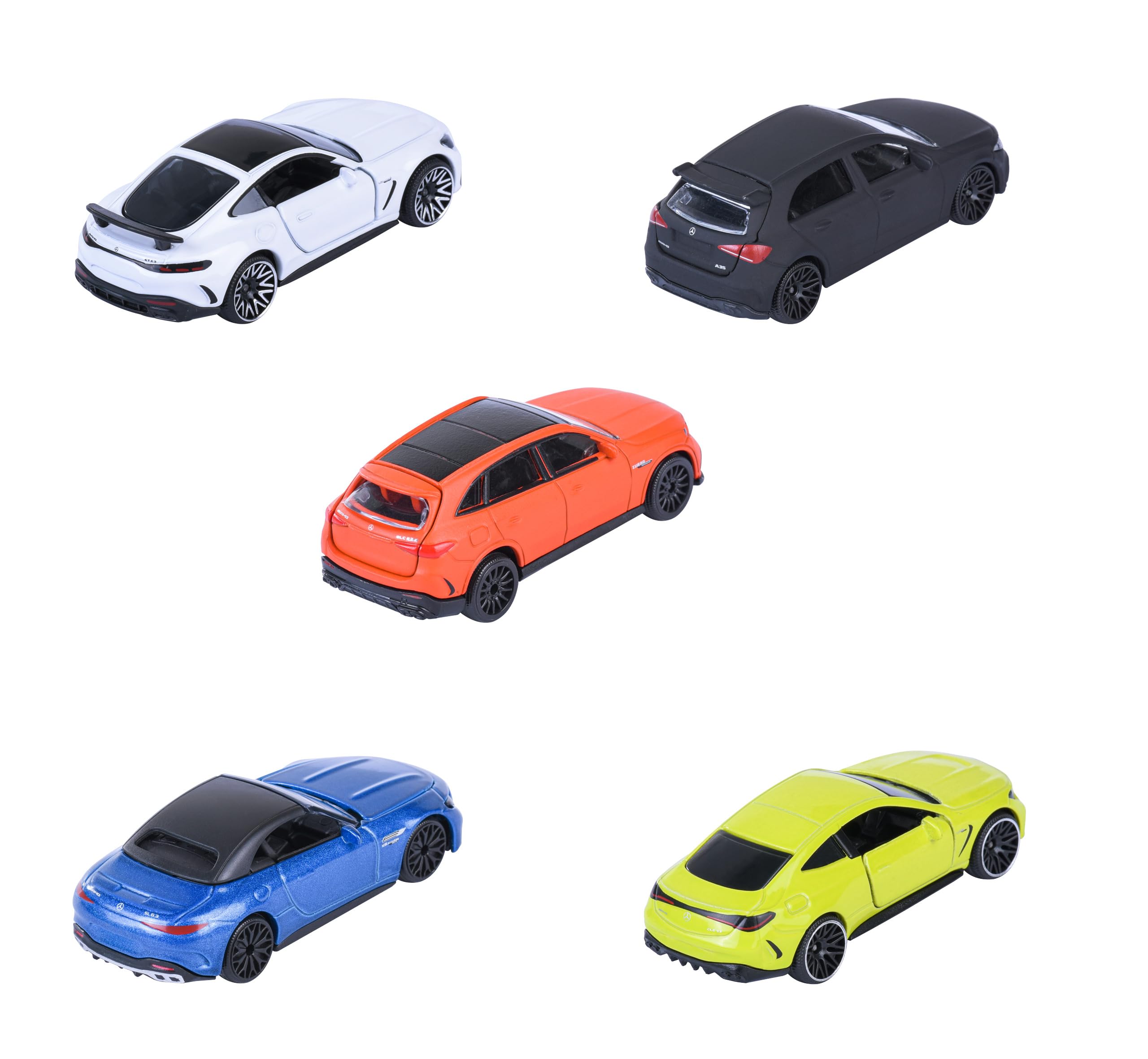 Majorette – Mercedes-AMG 5 Pieces Giftpack – Set Auto in Metallo Die-Cast, 5 Modellini da Collezione con Licenza Ufficiale, 8502105000S06, Giocattolo per Bambini dai 3 Anni in su
