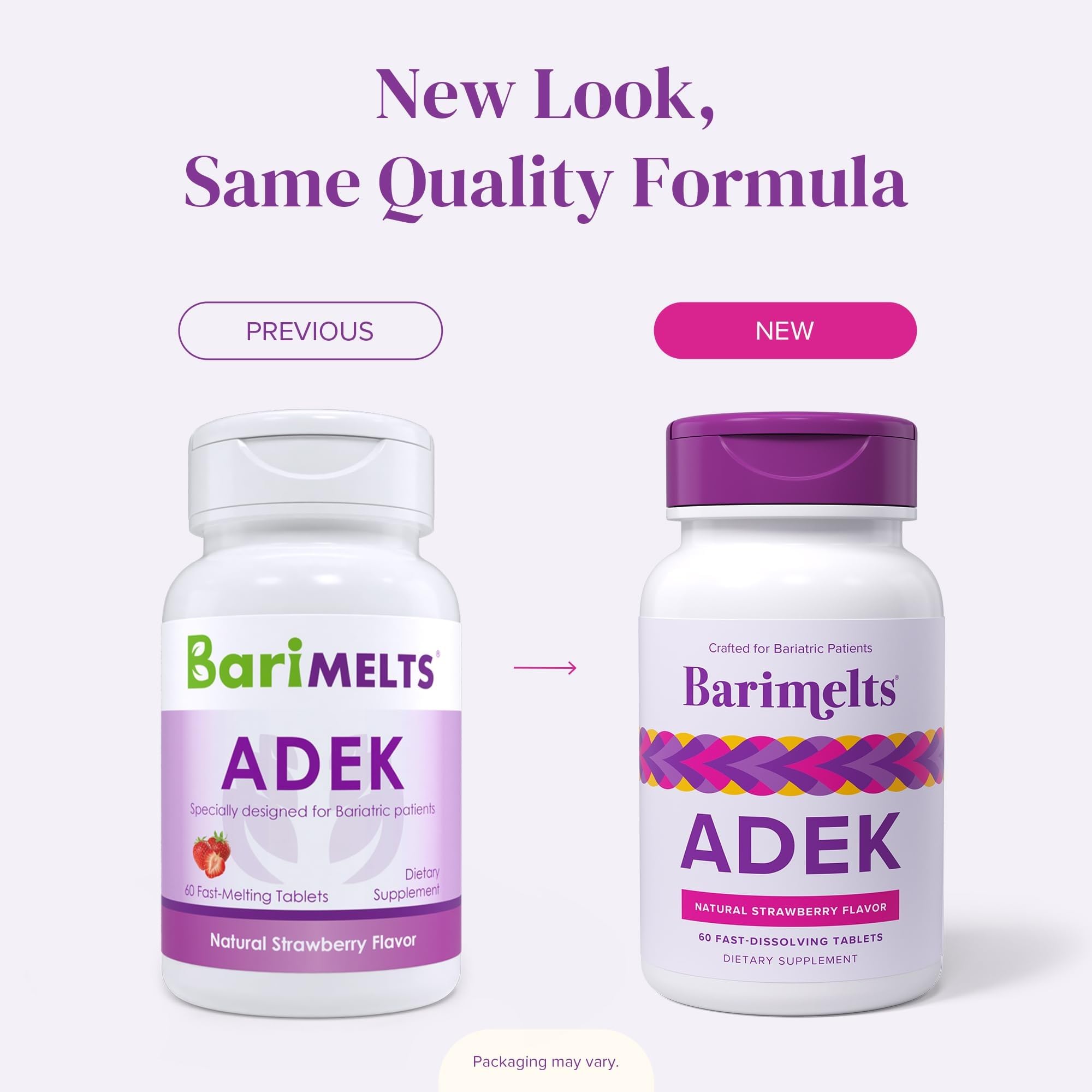 BariMelts ADEK, 60 Tablets, Natural Strawberry Flavor — Amazon image 6
