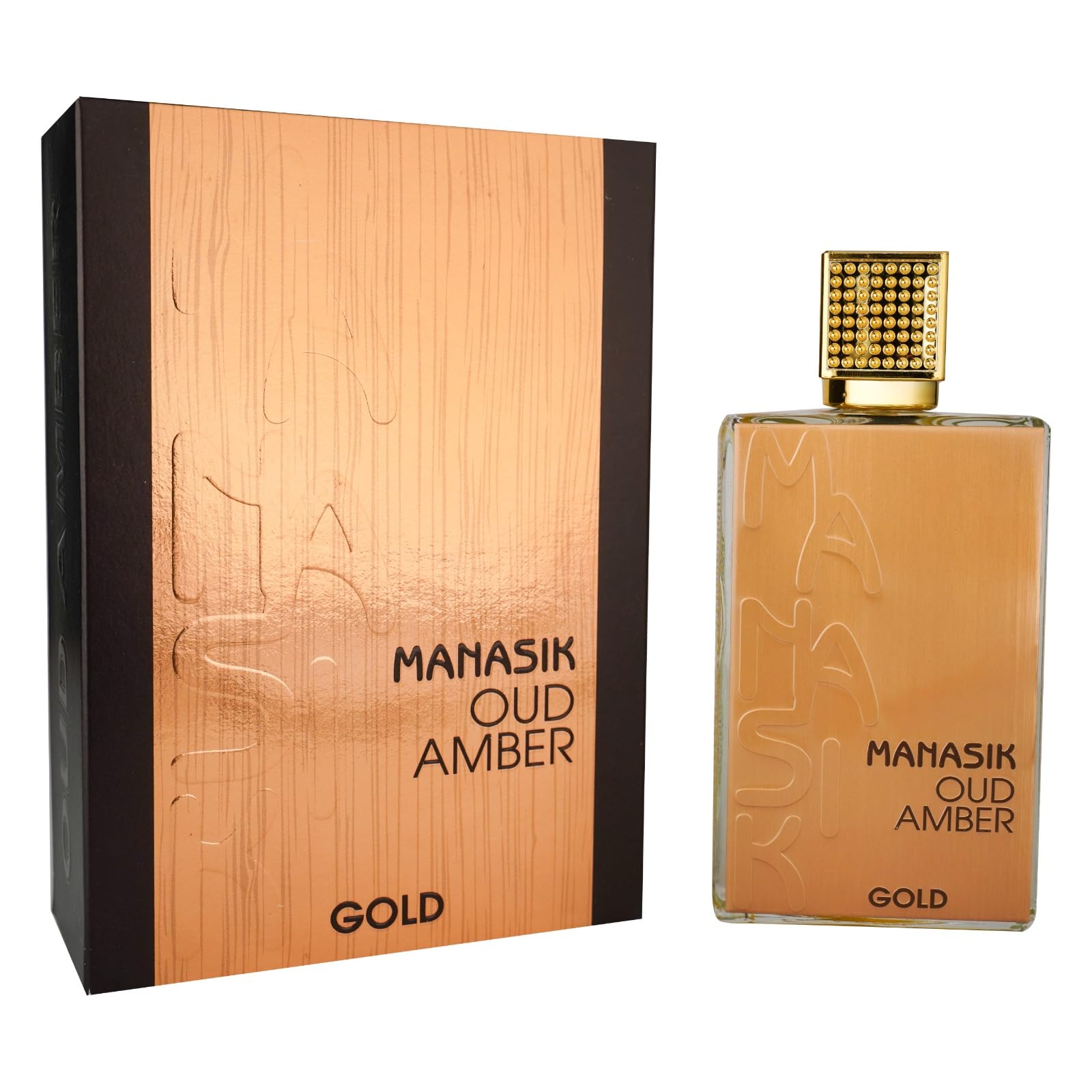 Manasik Oud Amber Gold Eau De Parfum Long Lasting 100ml For Men & Women Perfume-image-36