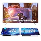28890 Games 3D Pandora Box Arcade Game Console,Retro Video Game Machine for TV, 1280x720 HD Output,Search/Save/Hide/Pause Games,Support 4 Players,Two Splited Joysticks.